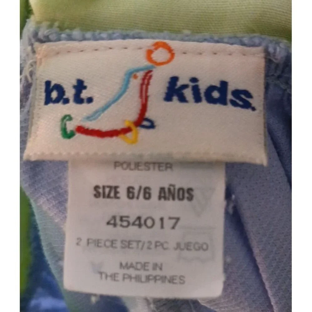B.T. Kids Dress Size 6 Green And Blue